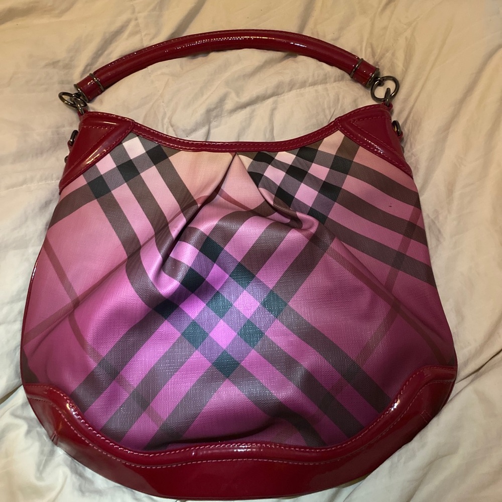 Pink Nova check Burberry tote!